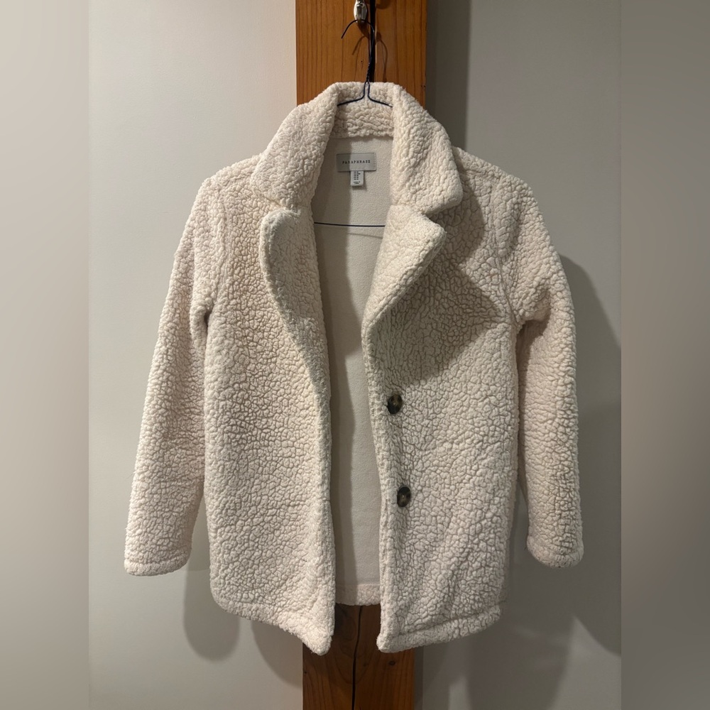 Paraphrase Ivory Sherpa Jacket